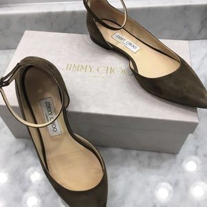 Jimmy Choo Lucy Suede Flats